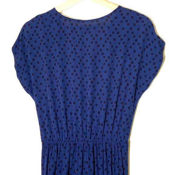 Madewell Wrap front Mini Dress Brushstroke Diamond - Picture 6 of 8